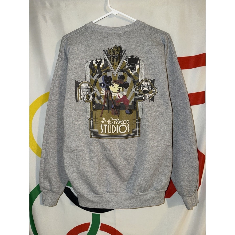 Vintage Disney Hollywood Studios Sweatshirt Large Mickey Star Wars Buzz - Picture 5 of 8